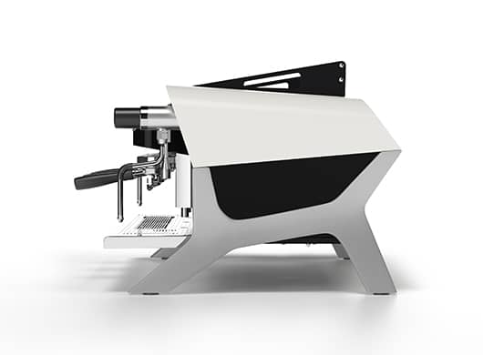 Sanremo F.18 | Side View | White and Black Color | 3 Group Volumetric Dosing